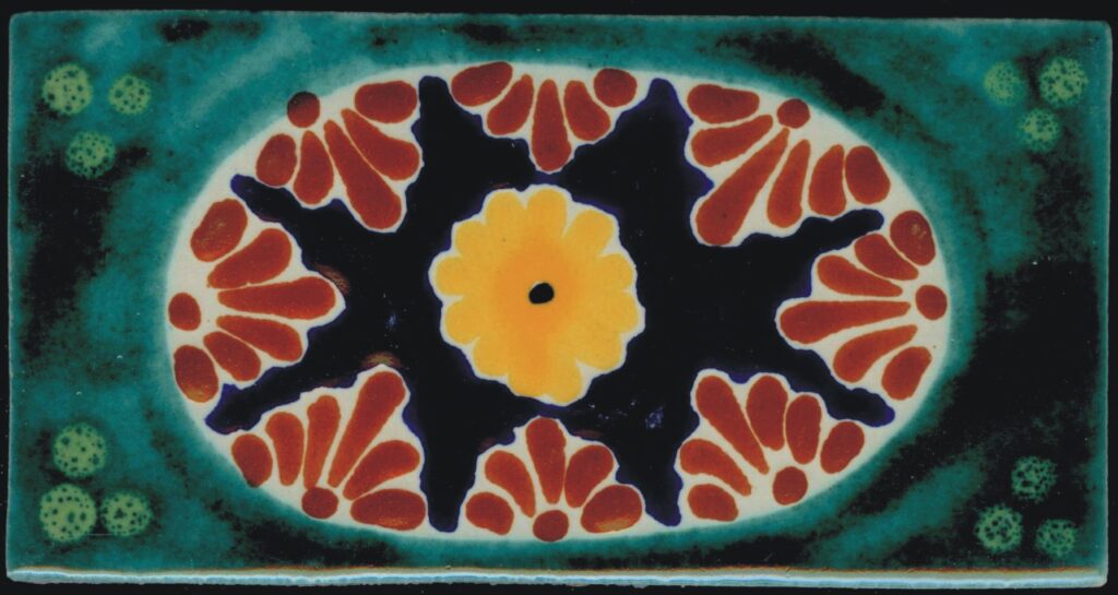 Baroque 2, 3"x6" Clay Talavera Tile