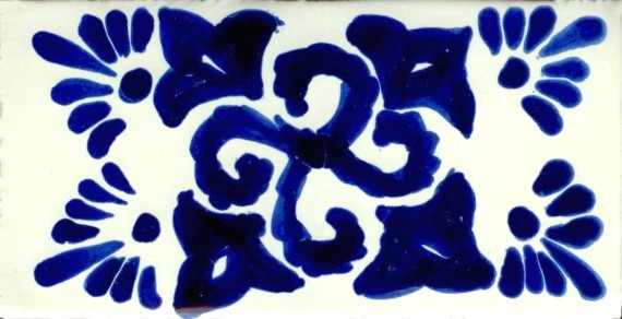 Classic 17, 6″ x 3″ Talavera Clay Tile