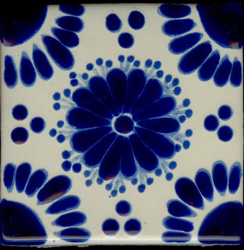 Classic 21, 4″ Talavera Clay Tile