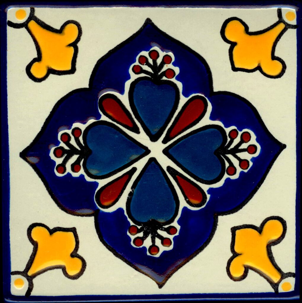 Colonial 2 6″ x 3″ Talavera Clay Tile