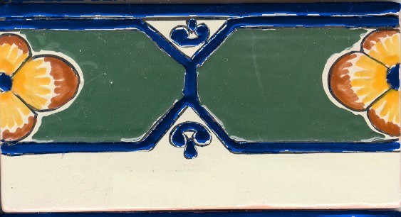 Colonial 12, 6″ x 3″ Talavera Clay Tile